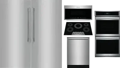 6 Piece Package Includes Refrigerator, Freezer, Cooktop, Wall Oven, Microwave And Dishwasher