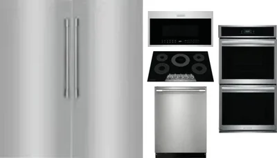 6 Piece Package Includes Refrigerator, Freezer, Cooktop, Wall Oven, Microwave And Dishwasher