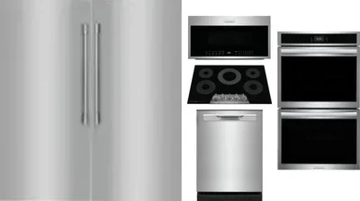 6 Piece Package Includes Refrigerator, Freezer, Cooktop, Wall Oven, Microwave And Dishwasher