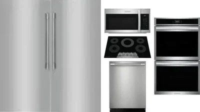6 Piece Package Includes Refrigerator, Freezer, Cooktop, Wall Oven, Microwave And Dishwasher