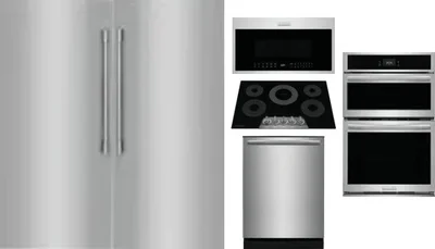 6 Piece Package Includes Refrigerator, Freezer, Cooktop, Wall Oven, Microwave And Dishwasher