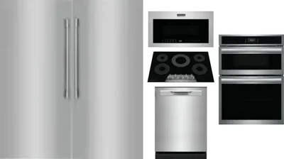 6 Piece Package Includes Refrigerator, Freezer, Cooktop, Wall Oven, Microwave And Dishwasher