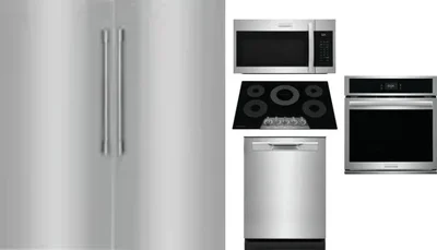 6 Piece Package Includes Refrigerator, Freezer, Cooktop, Wall Oven, Microwave And Dishwasher