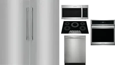 6 Piece Package Includes Refrigerator, Freezer, Cooktop, Wall Oven, Microwave And Dishwasher