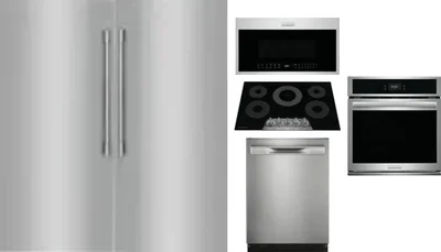6 Piece Package Includes Refrigerator, Freezer, Cooktop, Wall Oven, Microwave And Dishwasher