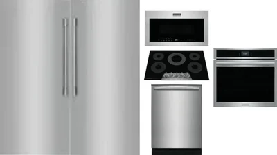 6 Piece Package Includes Refrigerator, Freezer, Cooktop, Wall Oven, Microwave And Dishwasher