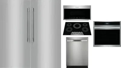 6 Piece Package Includes Refrigerator, Freezer, Cooktop, Wall Oven, Microwave And Dishwasher
