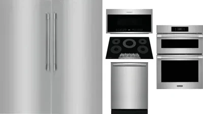 6 Piece Package Includes Refrigerator, Freezer, Cooktop, Wall Oven, Microwave And Dishwasher