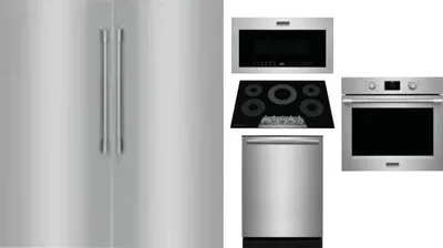 6 Piece Package Includes Refrigerator, Freezer, Cooktop, Wall Oven, Microwave And Dishwasher