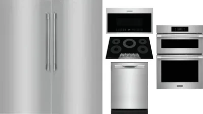 6 Piece Package Includes Refrigerator, Freezer, Cooktop, Wall Oven, Microwave And Dishwasher