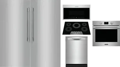 6 Piece Package Includes Refrigerator, Freezer, Cooktop, Wall Oven, Microwave And Dishwasher