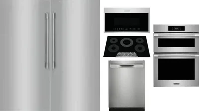 6 Piece Package Includes Refrigerator, Freezer, Cooktop, Wall Oven, Microwave And Dishwasher