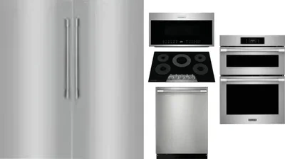 6 Piece Package Includes Refrigerator, Freezer, Cooktop, Wall Oven, Microwave And Dishwasher