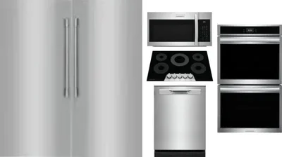 6 Piece Package Includes Refrigerator, Freezer, Cooktop, Wall Oven, Microwave And Dishwasher