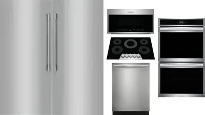 6 Piece Package Includes Refrigerator, Freezer, Cooktop, Wall Oven, Microwave And Dishwasher