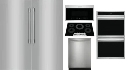 6 Piece Package Includes Refrigerator, Freezer, Cooktop, Wall Oven, Microwave And Dishwasher