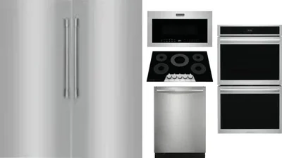 6 Piece Package Includes Refrigerator, Freezer, Cooktop, Wall Oven, Microwave And Dishwasher