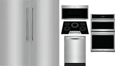 6 Piece Package Includes Refrigerator, Freezer, Cooktop, Wall Oven, Microwave And Dishwasher