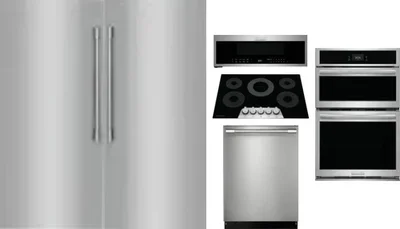 6 Piece Package Includes Refrigerator, Freezer, Cooktop, Wall Oven, Microwave And Dishwasher