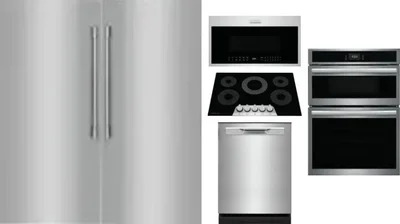 6 Piece Package Includes Refrigerator, Freezer, Cooktop, Wall Oven, Microwave And Dishwasher