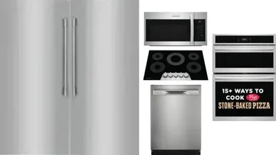 6 Piece Package Includes Refrigerator, Freezer, Cooktop, Wall Oven, Microwave And Dishwasher