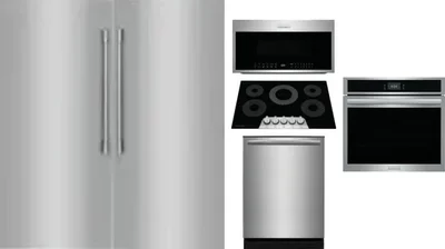 6 Piece Package Includes Refrigerator, Freezer, Cooktop, Wall Oven, Microwave And Dishwasher