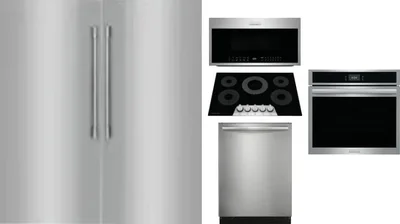 6 Piece Package Includes Refrigerator, Freezer, Cooktop, Wall Oven, Microwave And Dishwasher