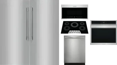 6 Piece Package Includes Refrigerator, Freezer, Cooktop, Wall Oven, Microwave And Dishwasher