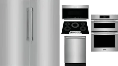 6 Piece Package Includes Refrigerator, Freezer, Cooktop, Wall Oven, Microwave And Dishwasher