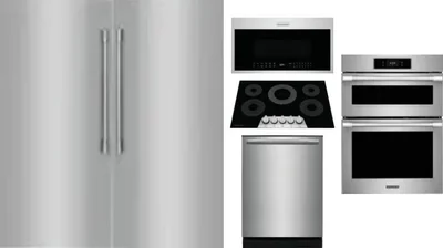 6 Piece Package Includes Refrigerator, Freezer, Cooktop, Wall Oven, Microwave And Dishwasher