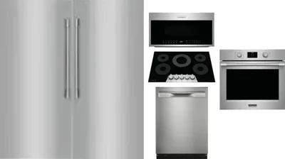 6 Piece Package Includes Refrigerator, Freezer, Cooktop, Wall Oven, Microwave And Dishwasher