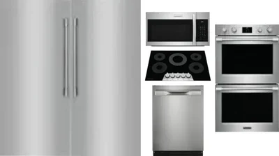 6 Piece Package Includes Refrigerator, Freezer, Cooktop, Wall Oven, Microwave And Dishwasher