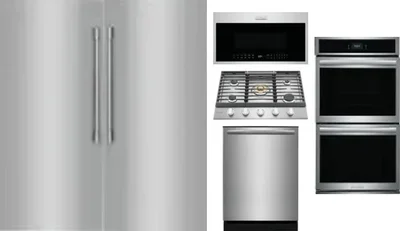 6 Piece Package Includes Refrigerator, Freezer, Cooktop, Wall Oven, Microwave And Dishwasher