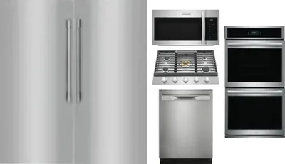 6 Piece Package Includes Refrigerator, Freezer, Cooktop, Wall Oven, Microwave And Dishwasher