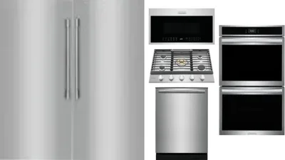 6 Piece Package Includes Refrigerator, Freezer, Cooktop, Wall Oven, Microwave And Dishwasher