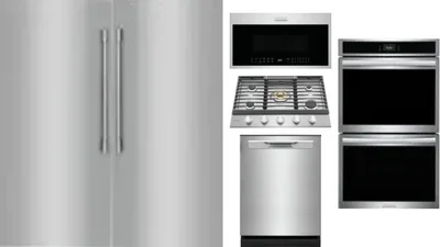 6 Piece Package Includes Refrigerator, Freezer, Cooktop, Wall Oven, Microwave And Dishwasher
