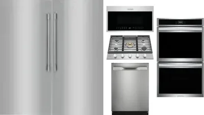 6 Piece Package Includes Refrigerator, Freezer, Cooktop, Wall Oven, Microwave And Dishwasher