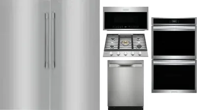 6 Piece Package Includes Refrigerator, Freezer, Cooktop, Wall Oven, Microwave And Dishwasher