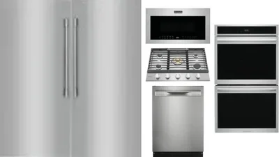 6 Piece Package Includes Refrigerator, Freezer, Cooktop, Wall Oven, Microwave And Dishwasher