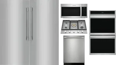 6 Piece Package Includes Refrigerator, Freezer, Cooktop, Wall Oven, Microwave And Dishwasher