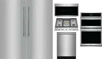 6 Piece Package Includes Refrigerator, Freezer, Cooktop, Wall Oven, Microwave And Dishwasher
