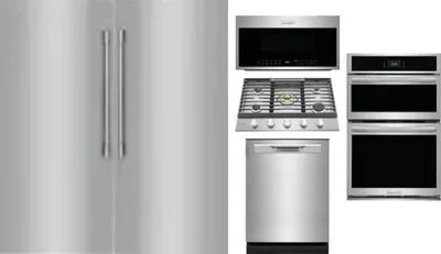 6 Piece Package Includes Refrigerator, Freezer, Cooktop, Wall Oven, Microwave And Dishwasher