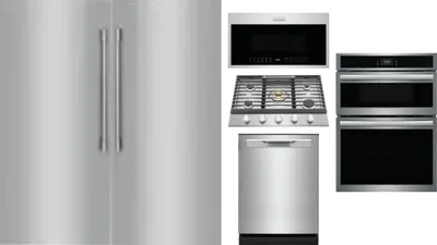 6 Piece Package Includes Refrigerator, Freezer, Cooktop, Wall Oven, Microwave And Dishwasher