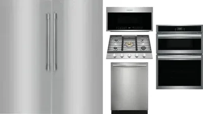 6 Piece Package Includes Refrigerator, Freezer, Cooktop, Wall Oven, Microwave And Dishwasher
