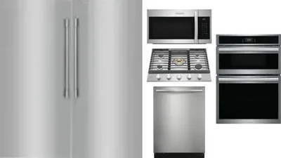6 Piece Package Includes Refrigerator, Freezer, Cooktop, Wall Oven, Microwave And Dishwasher