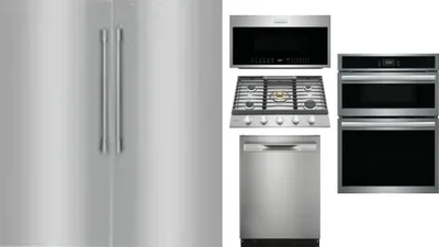 6 Piece Package Includes Refrigerator, Freezer, Cooktop, Wall Oven, Microwave And Dishwasher