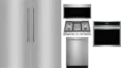 6 Piece Package Includes Refrigerator, Freezer, Cooktop, Wall Oven, Microwave And Dishwasher