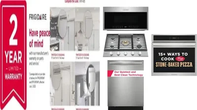 6 Piece Package Includes Refrigerator, Freezer, Cooktop, Wall Oven, Microwave And Dishwasher