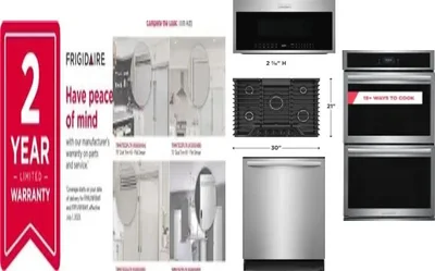 6 Piece Package Includes Refrigerator, Freezer, Cooktop, Wall Oven, Microwave And Dishwasher
