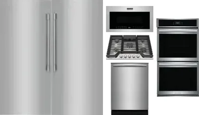 6 Piece Package Includes Refrigerator, Freezer, Cooktop, Wall Oven, Microwave And Dishwasher